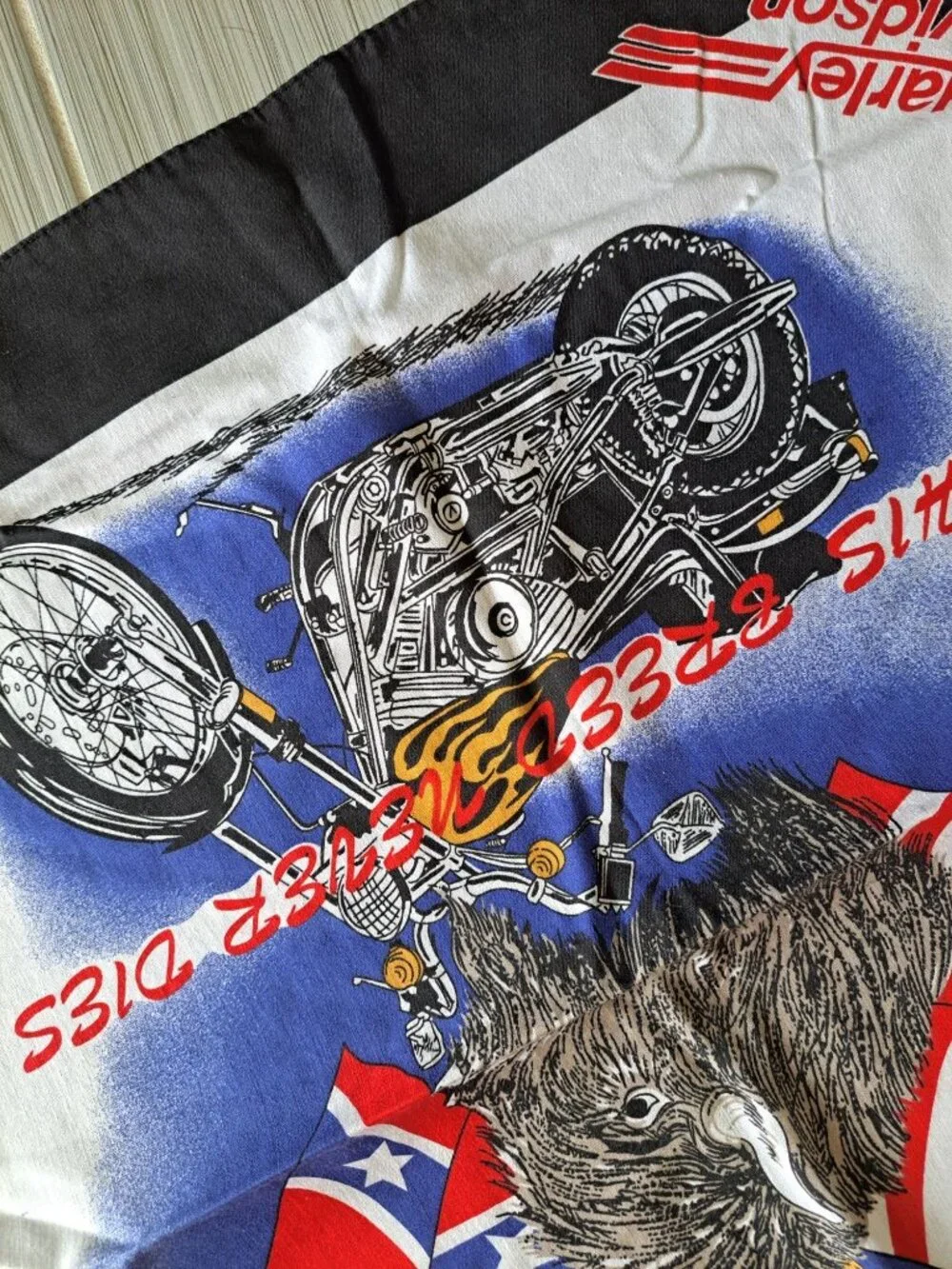 2 Harley Davidson Vtg Bandanas 